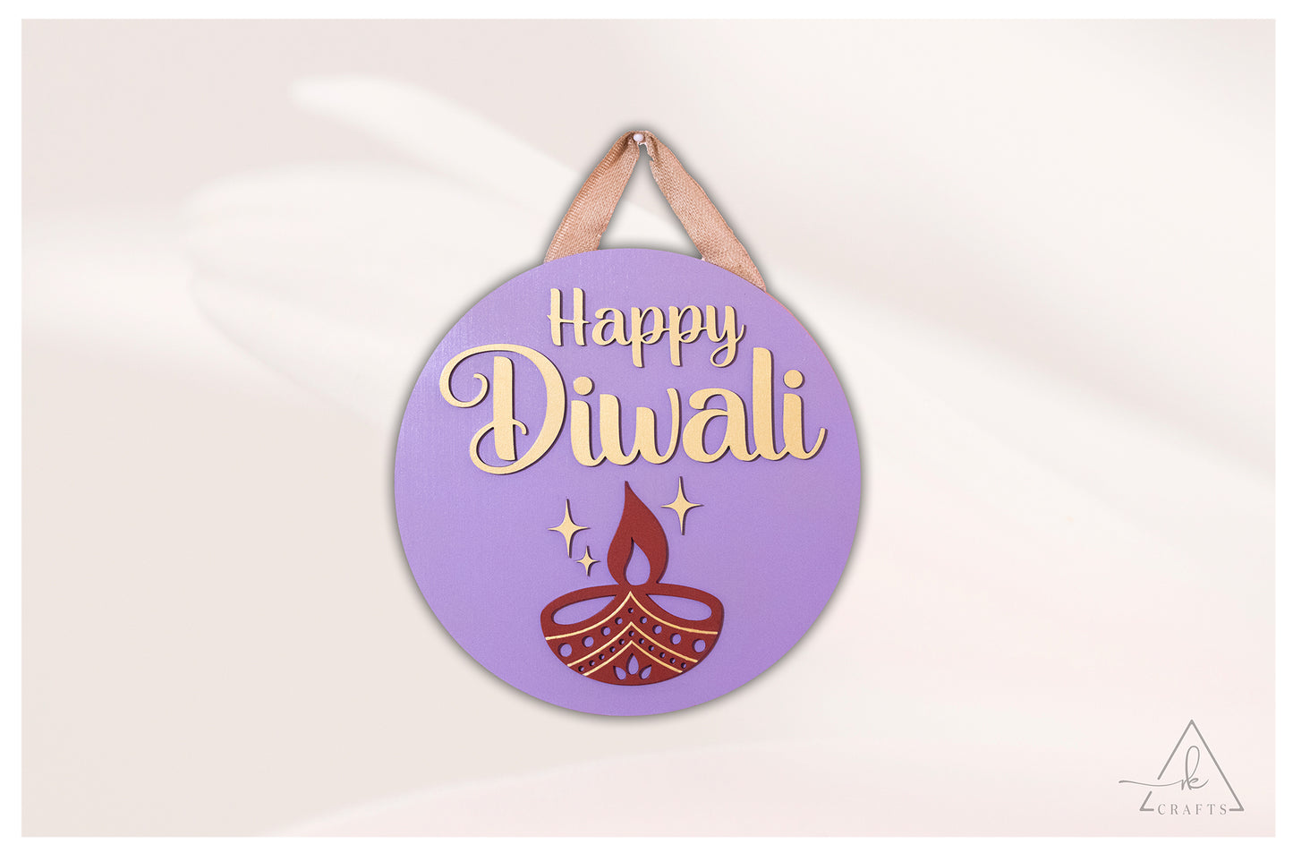 Happy Diwali Diya Sign