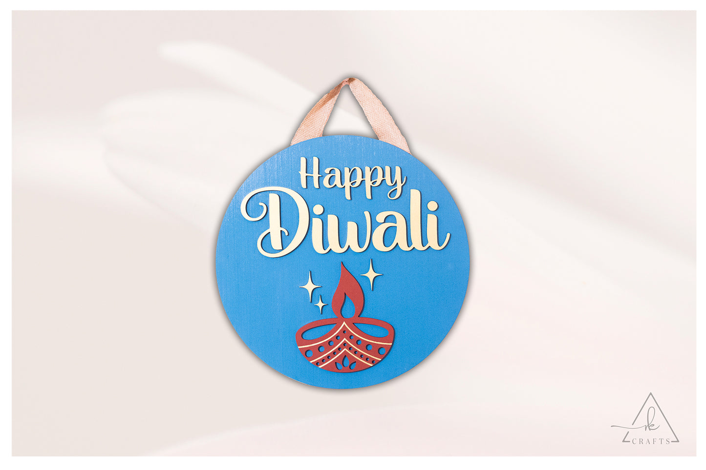 Happy Diwali Diya Sign