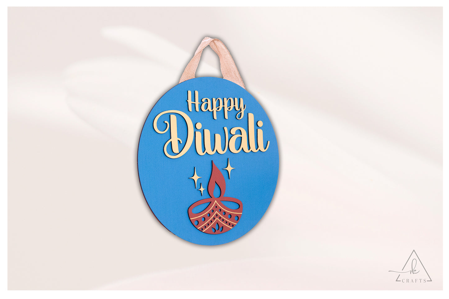 Happy Diwali Diya Sign