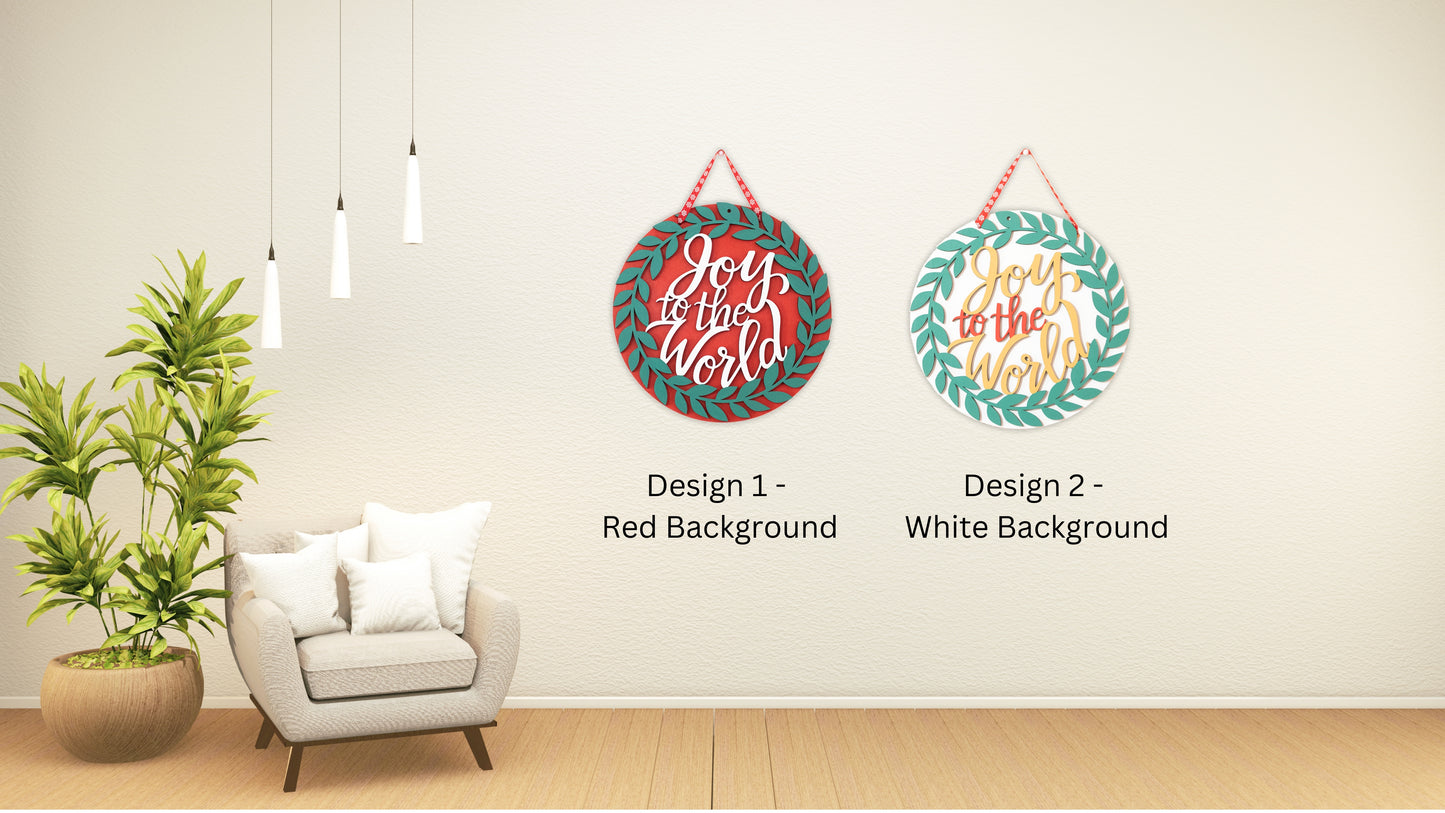 Joy To The World Wreath