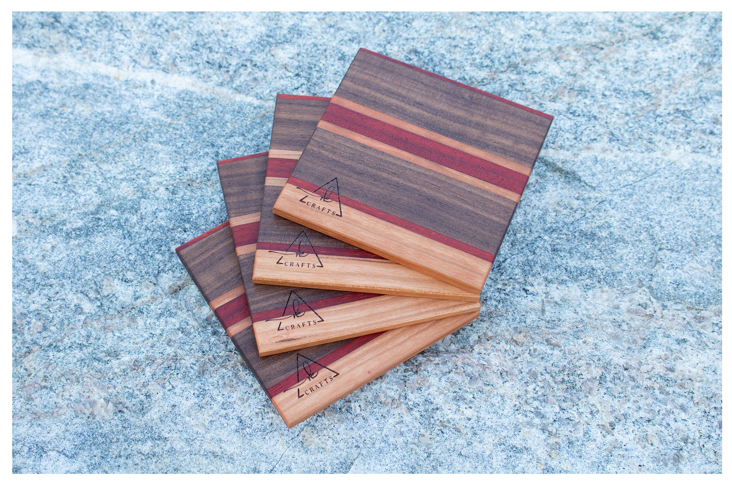 Vibrant Trio Coaster