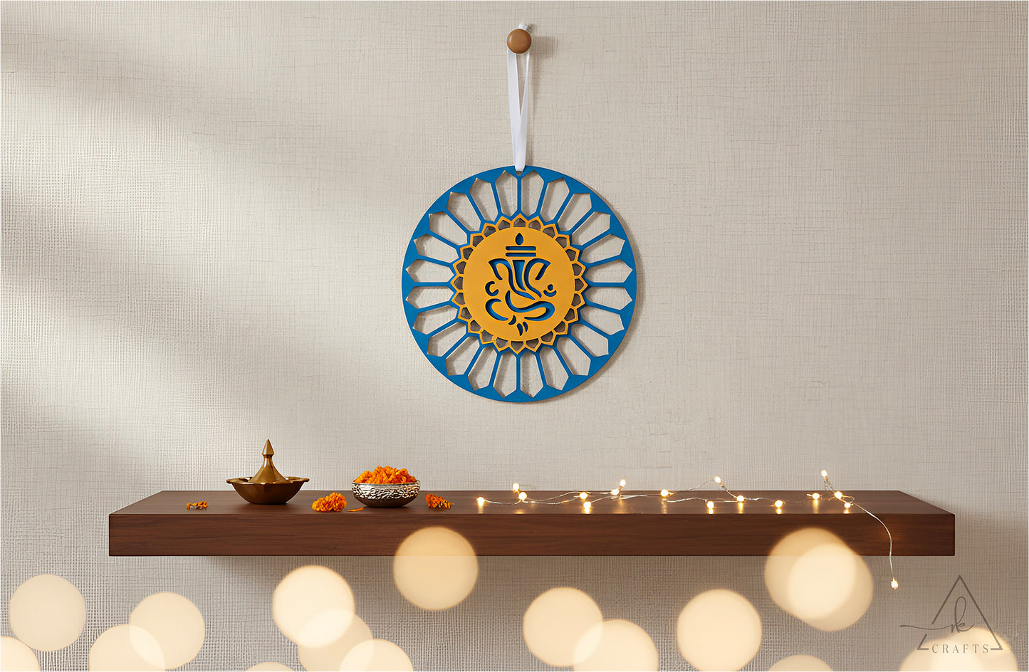 Auspicious Ganesha Mandala Wall Art