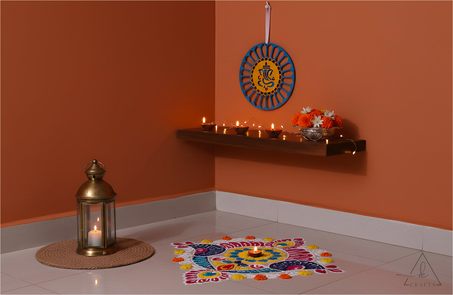 Auspicious Ganesha Mandala Wall Art
