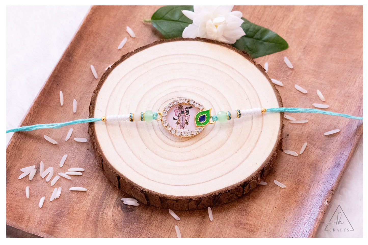 Lord Balaji Crystal Halo Rakhi