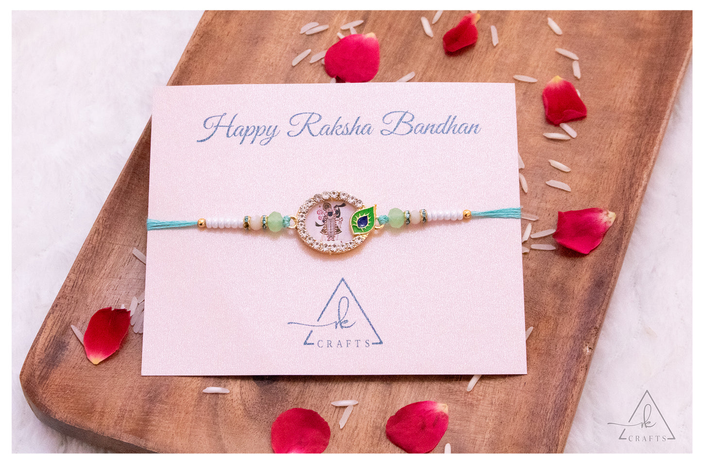 Lord Balaji Crystal Halo Rakhi