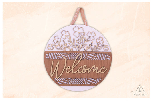 Wildflower Welcome Sign