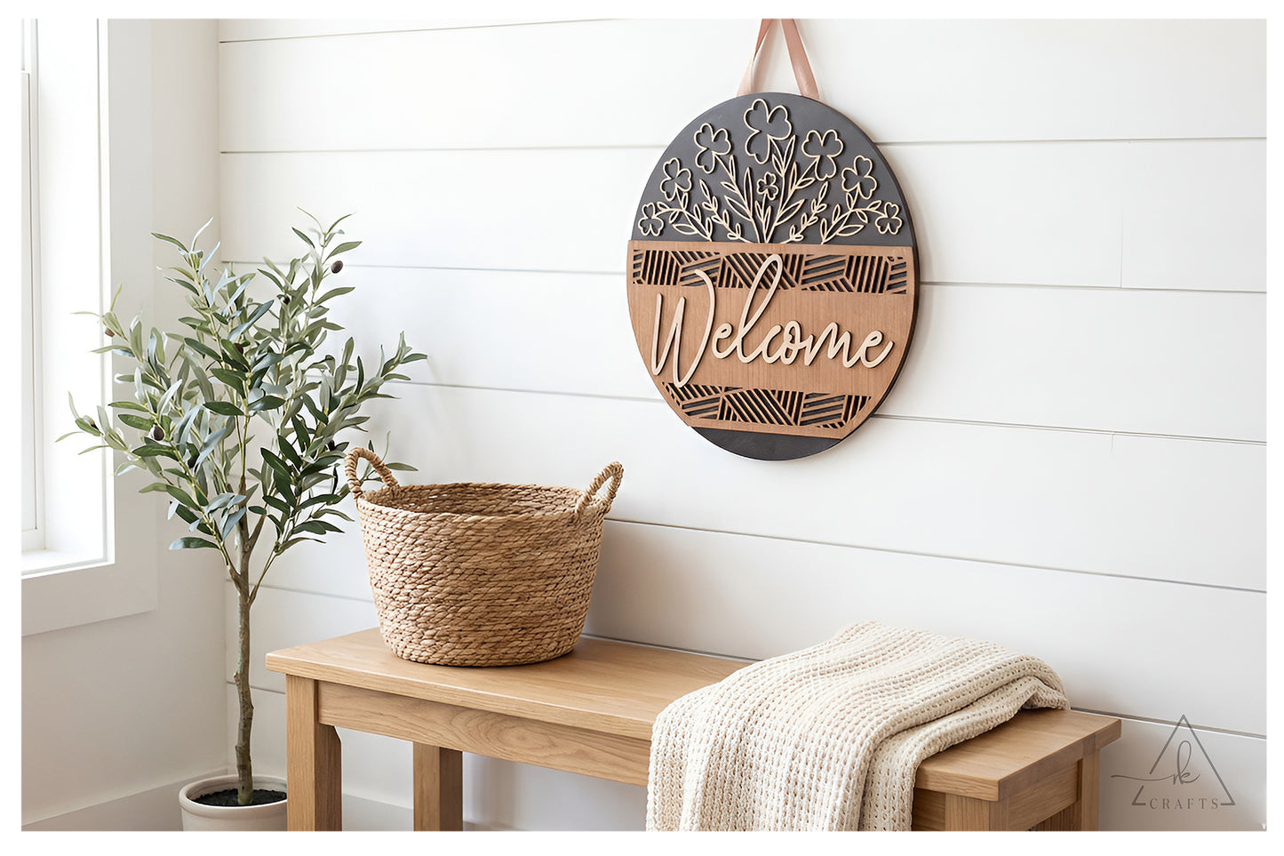 Wildflower Welcome Sign