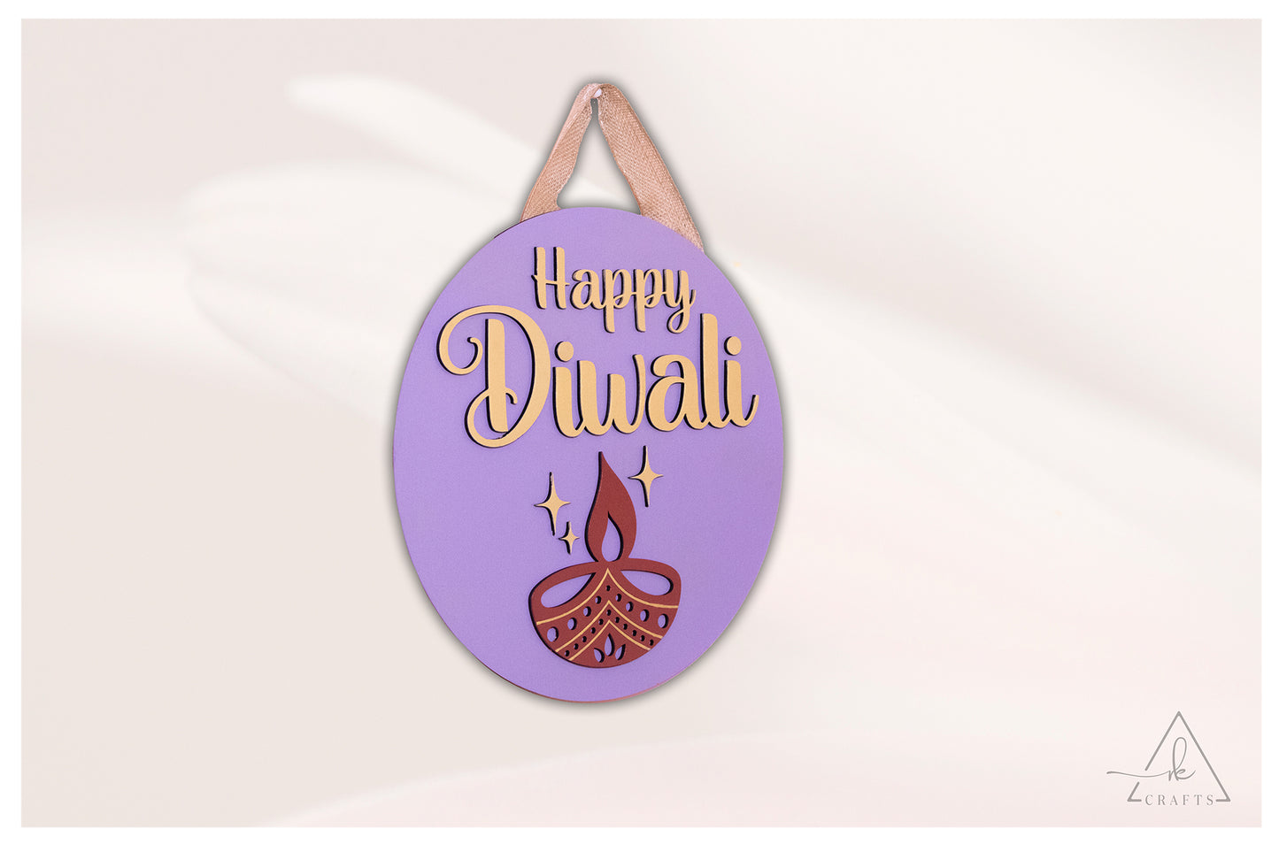 Happy Diwali Diya Sign
