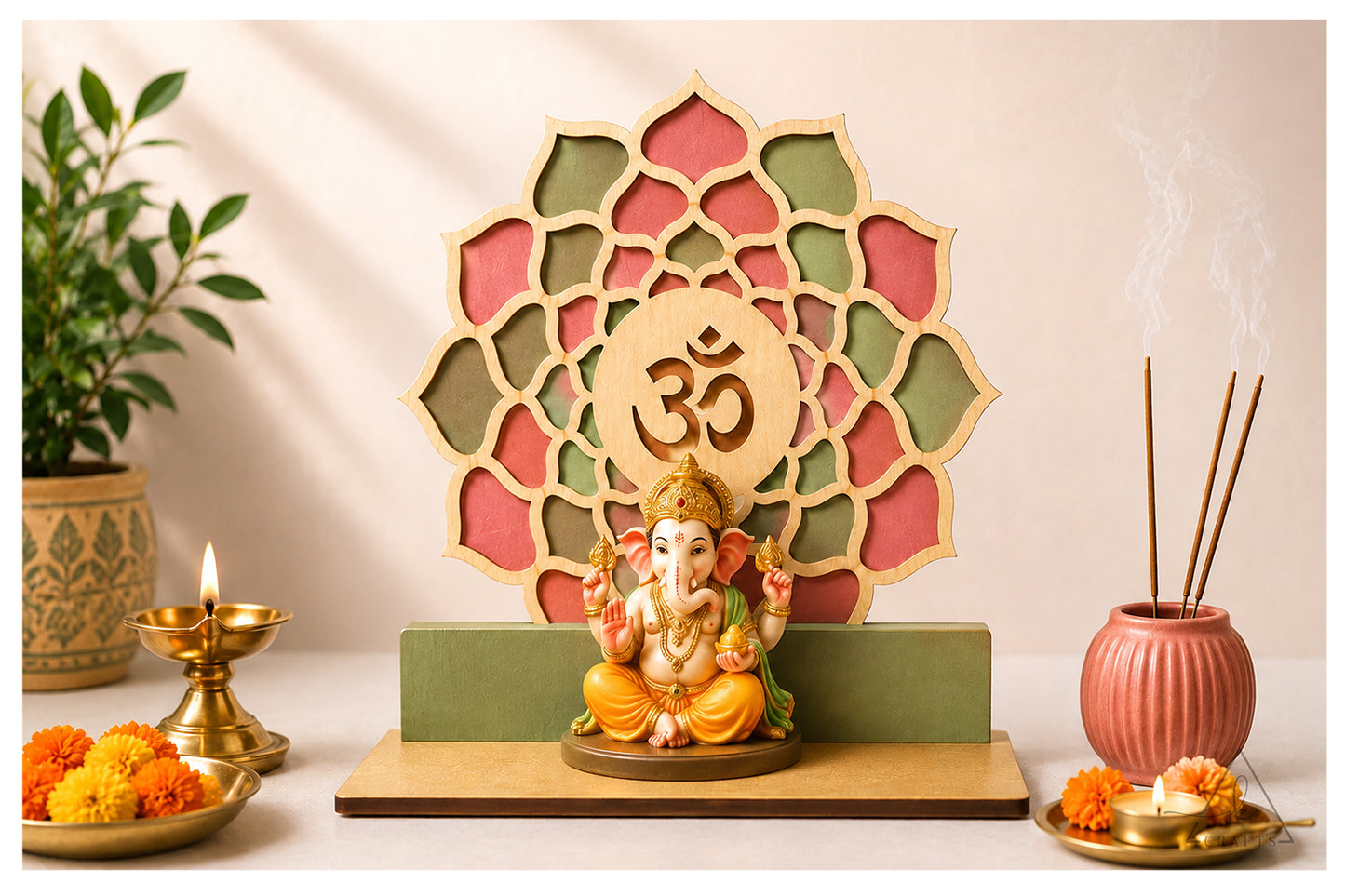 Flower Mandala Singhasan Makhar
