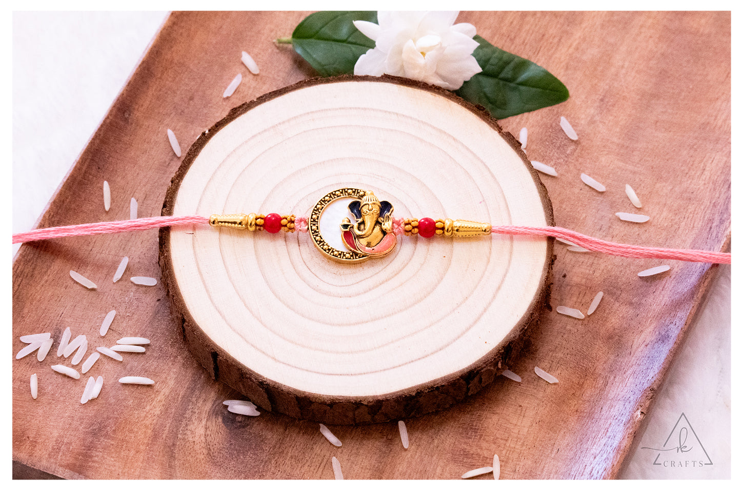 Ganesha Crescent Rakhi