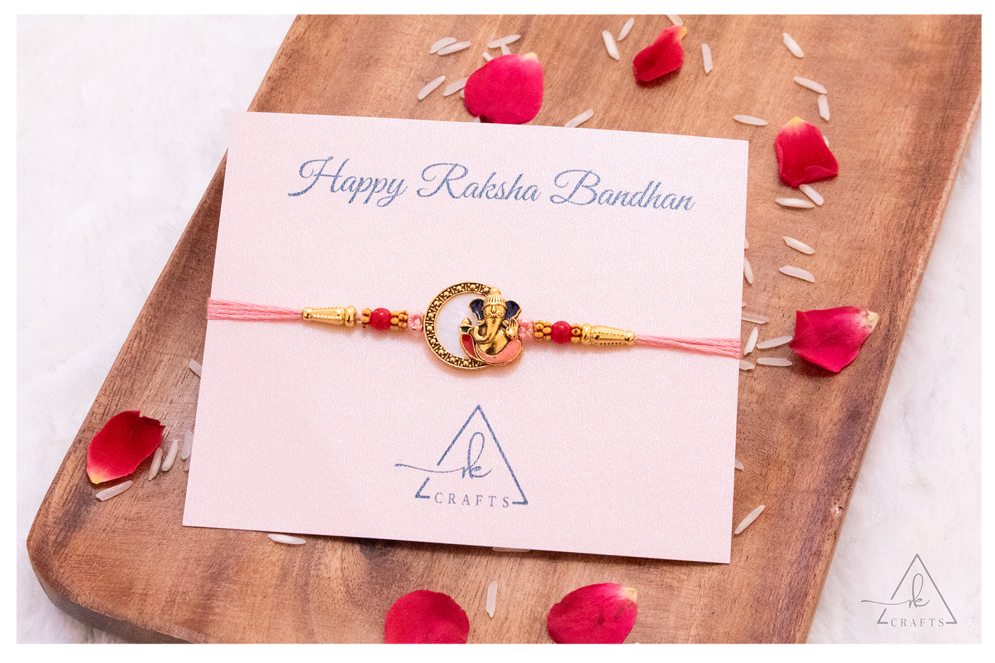 Ganesha Crescent Rakhi