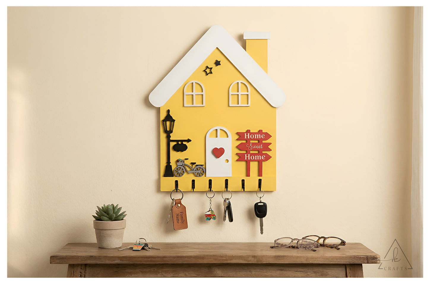Home Sweet Home Cozy House Keyhanger