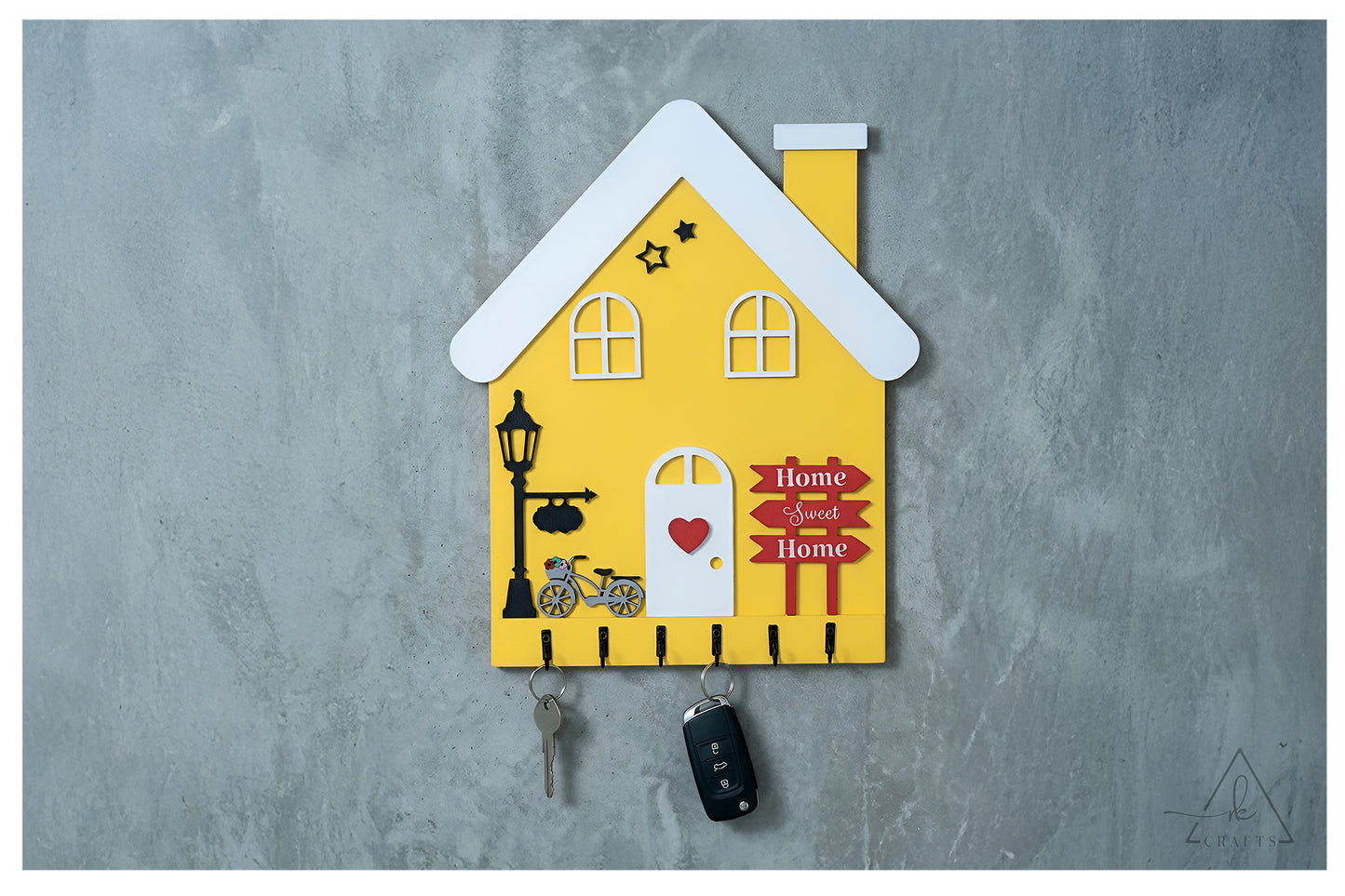 Home Sweet Home Cozy House Keyhanger