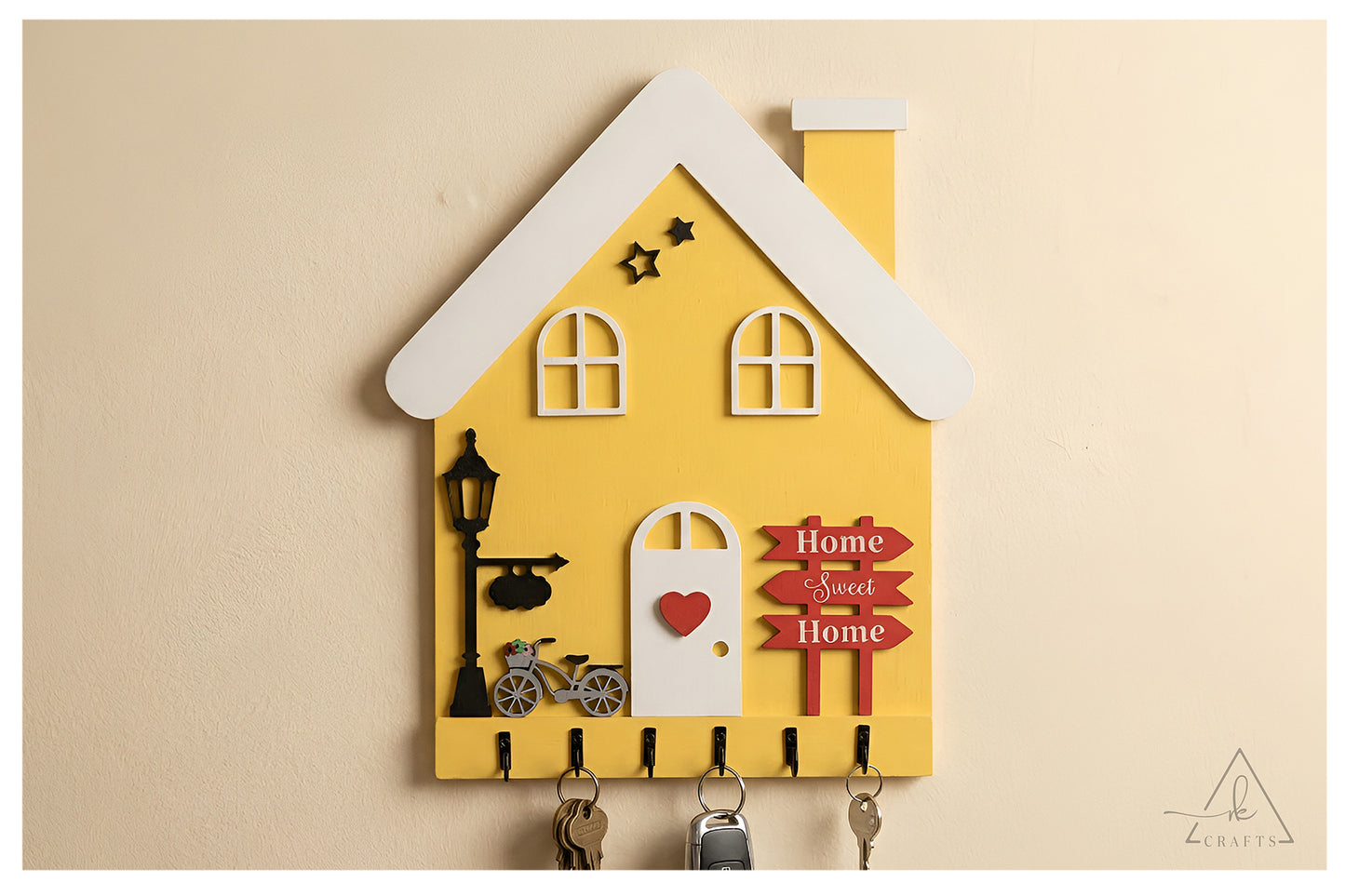 Home Sweet Home Cozy House Keyhanger