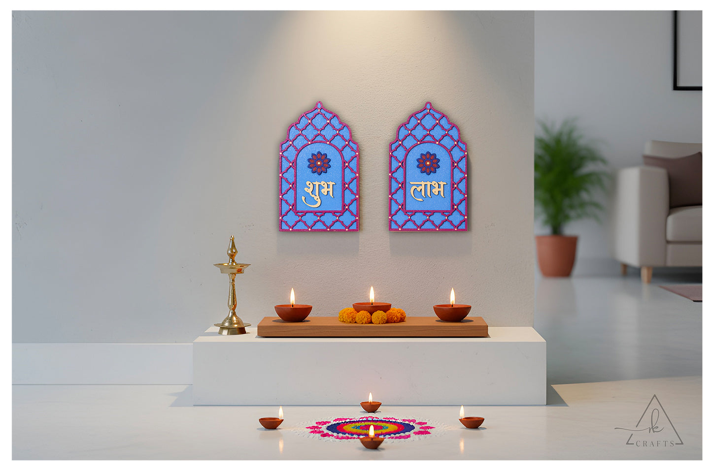 Shubh Labh Jharokha Style Sign