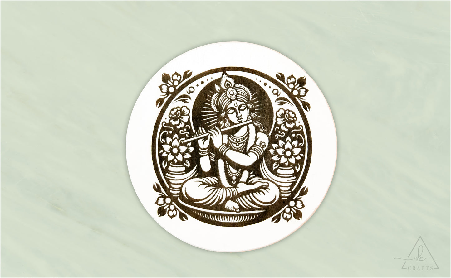 Krishna Engraved Wall Art