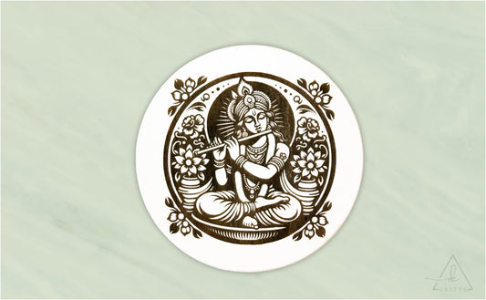 Krishna Engraved Wall Art
