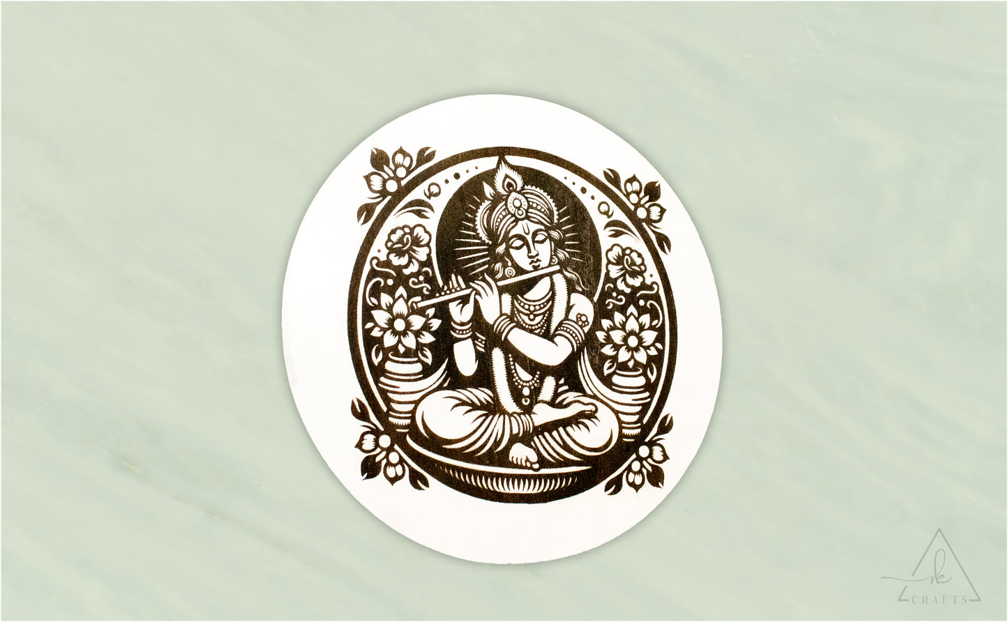 Krishna Engraved Wall Art