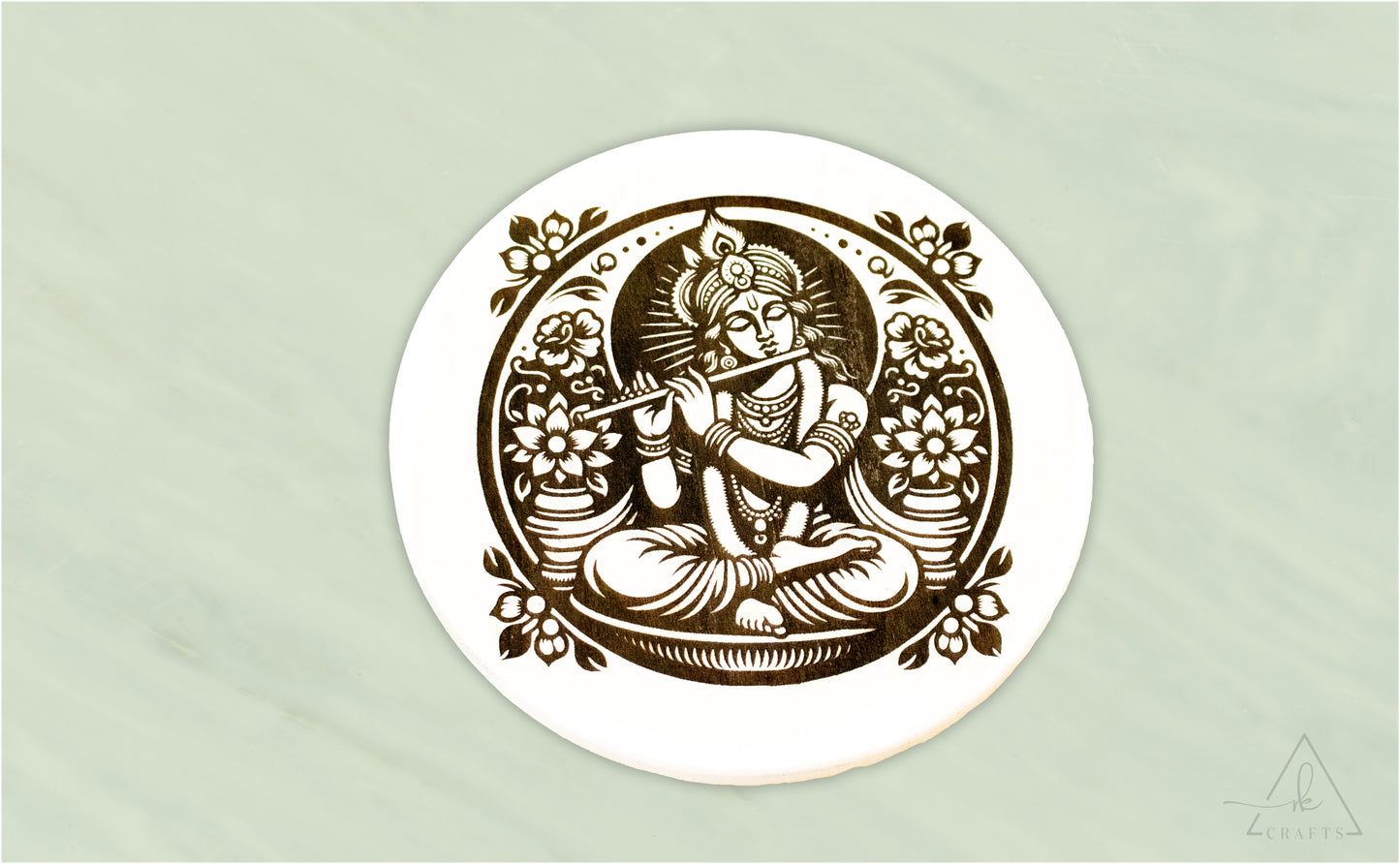 Krishna Engraved Wall Art