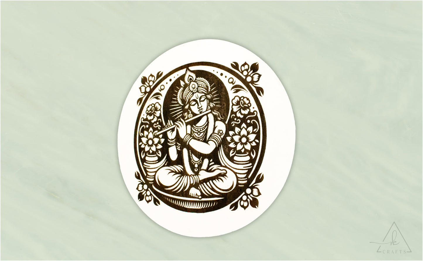 Krishna Engraved Wall Art