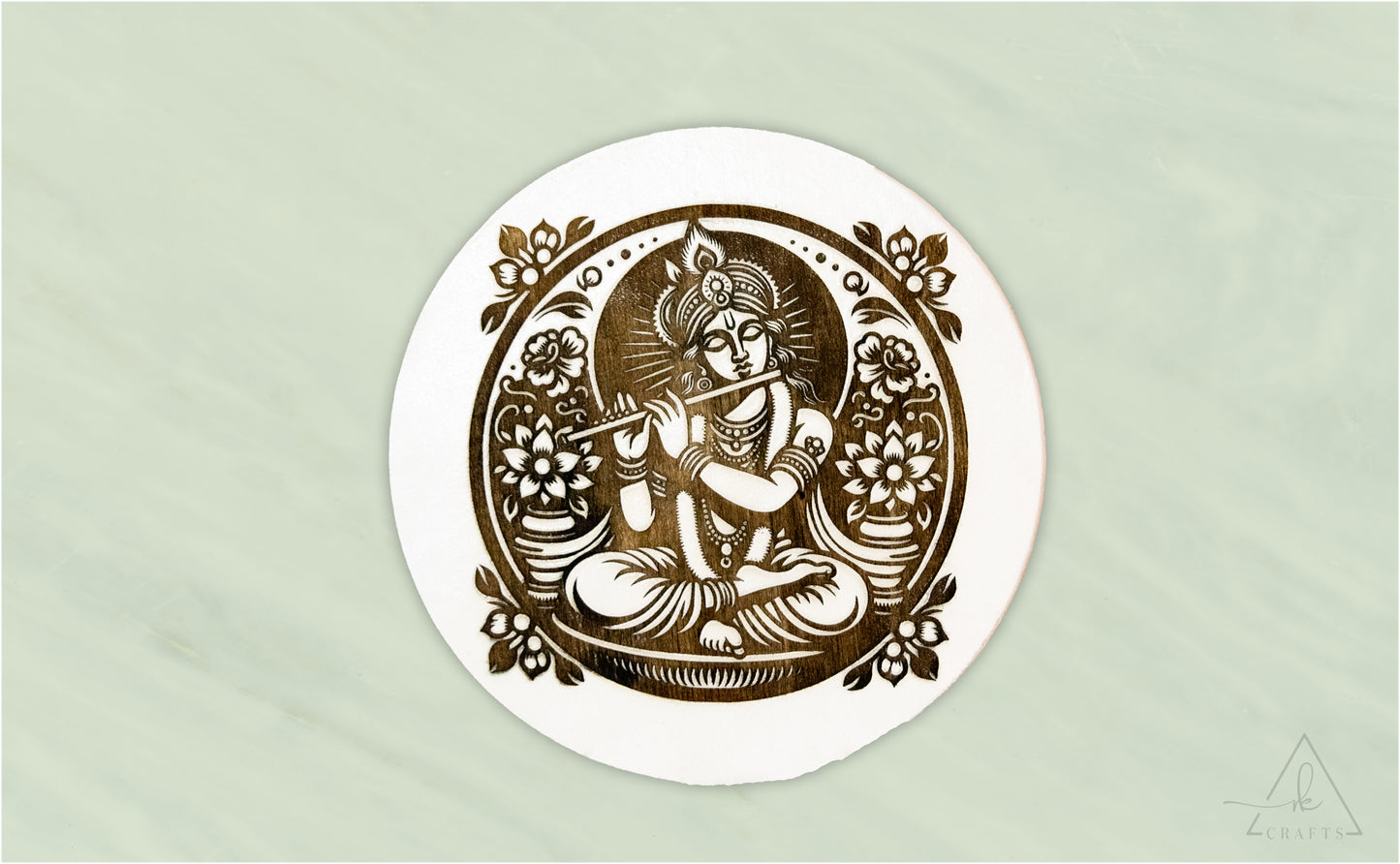 Krishna Engraved Wall Art
