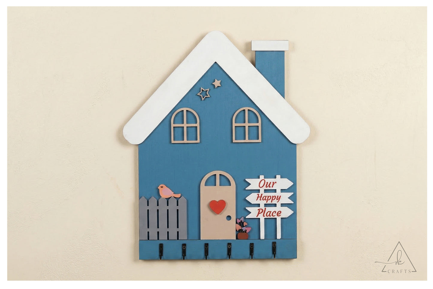 Our Happy Place Cozy House Keyhanger