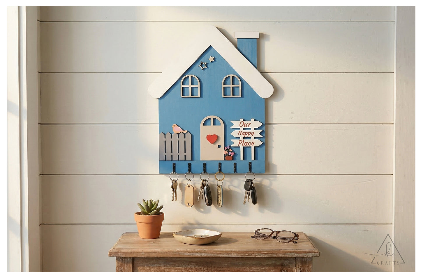 Our Happy Place Cozy House Keyhanger
