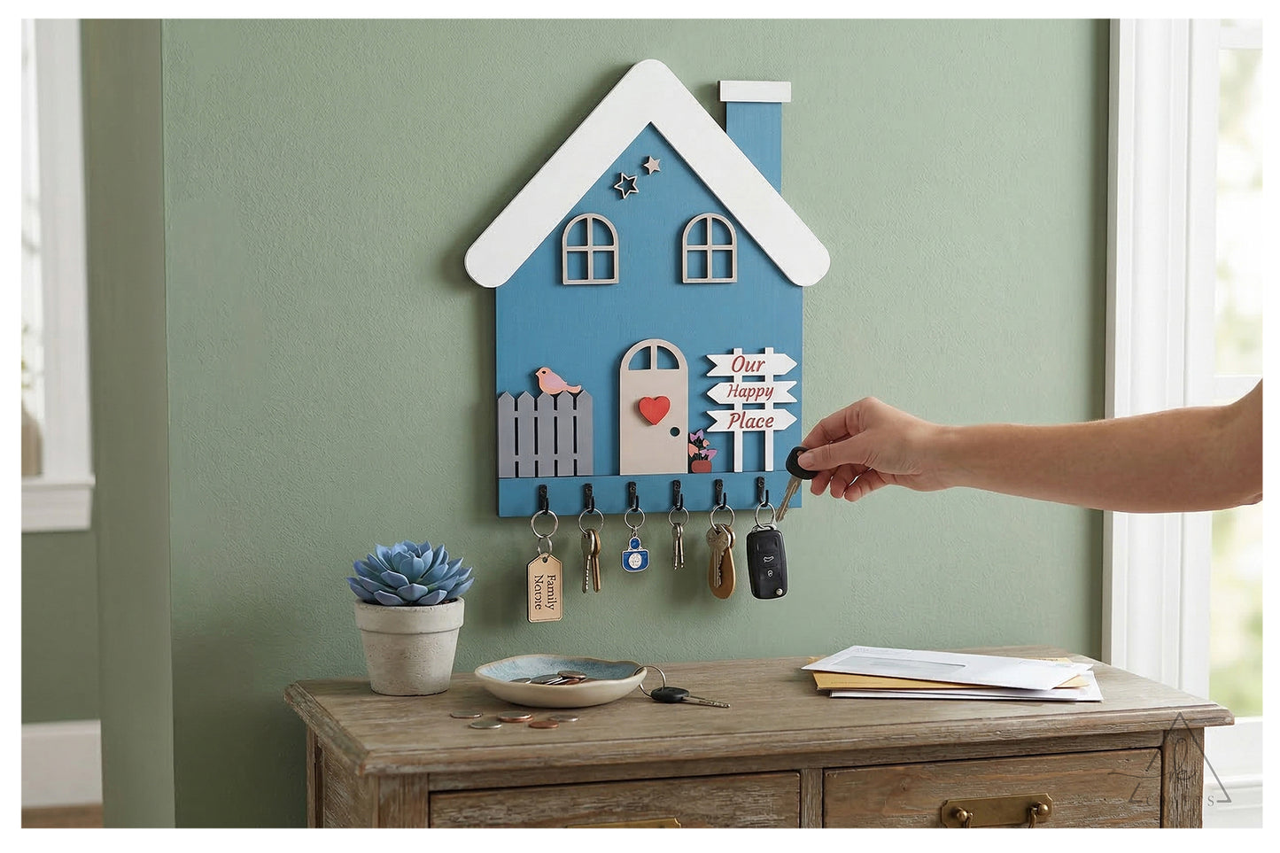 Our Happy Place Cozy House Keyhanger
