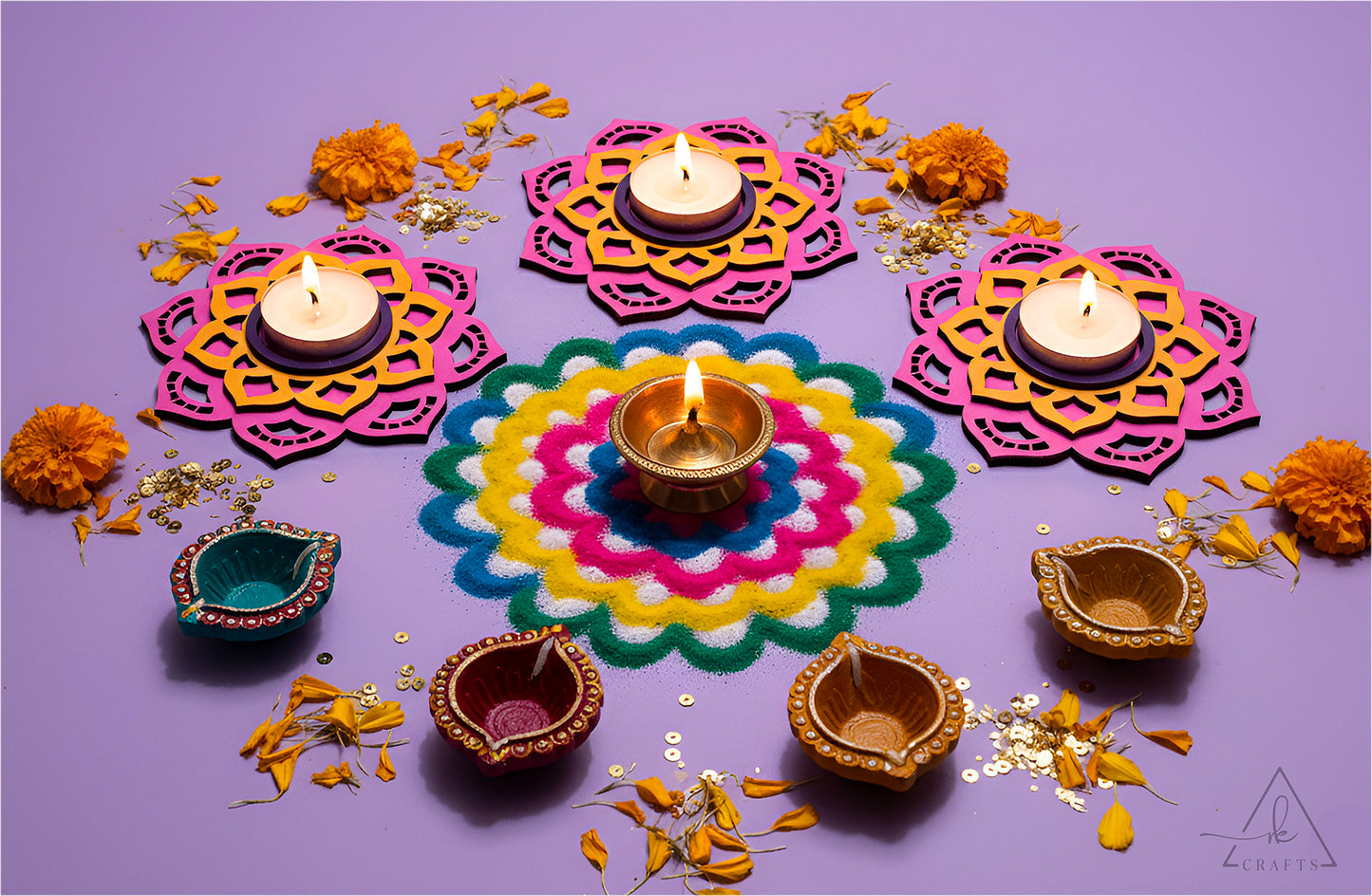 Palace Jewel Diwali Tea Light Holder