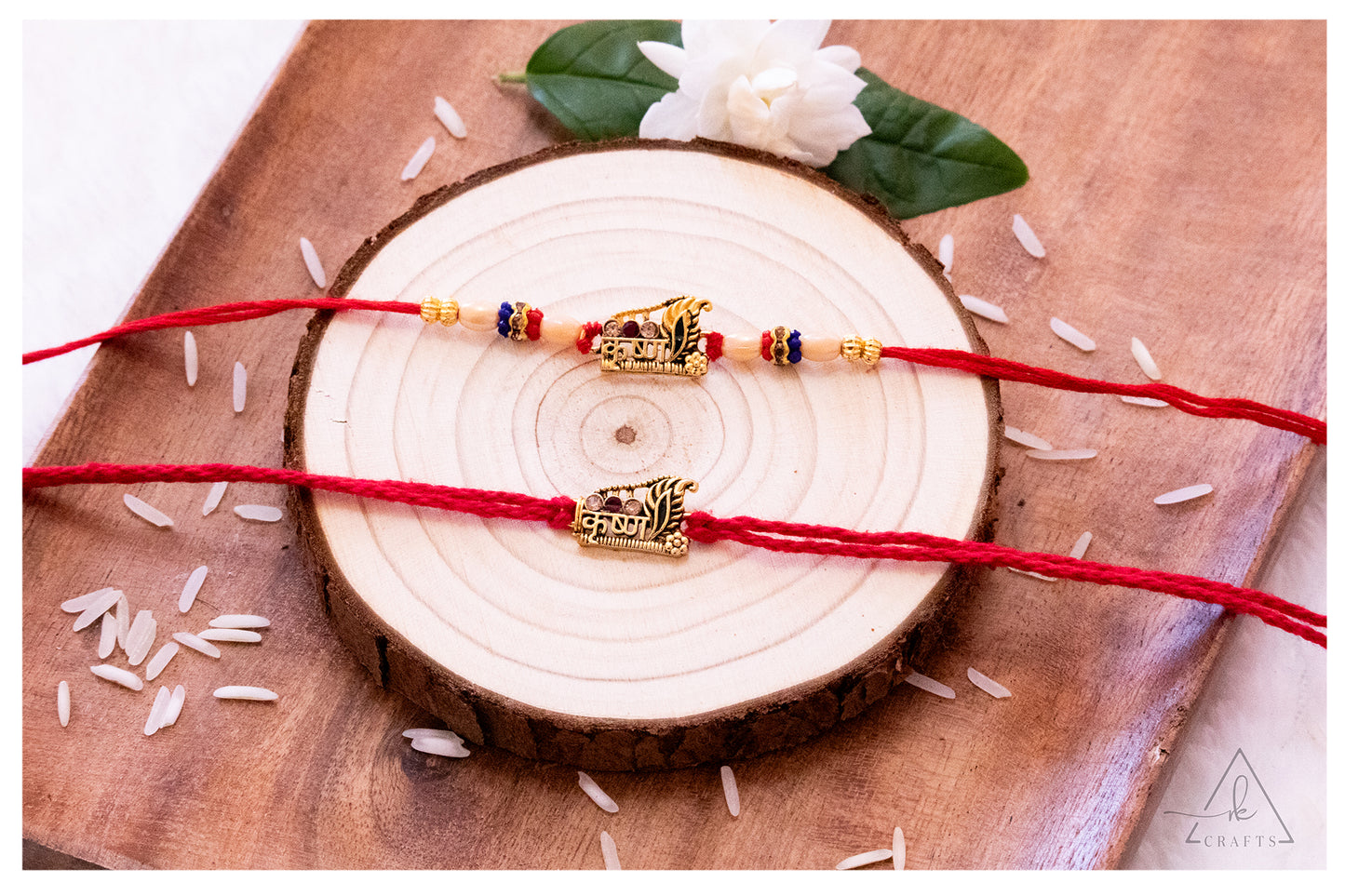 Sacred Krishna Morpankh Rakhi