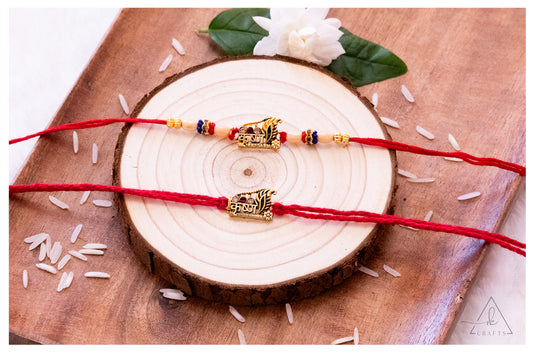 Sacred Krishna Morpankh Rakhi