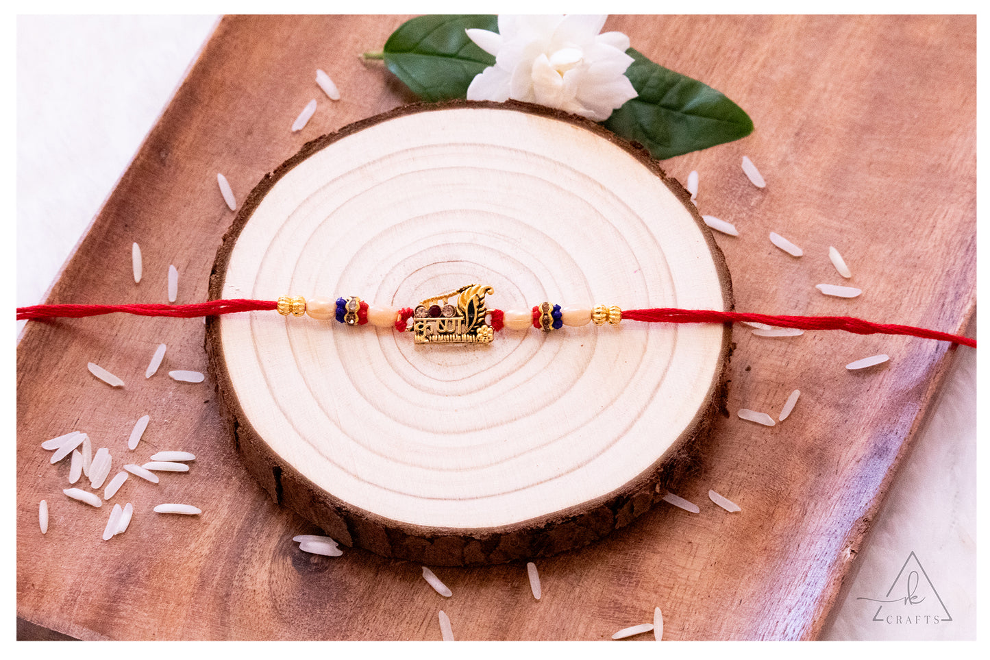 Sacred Krishna Morpankh Rakhi