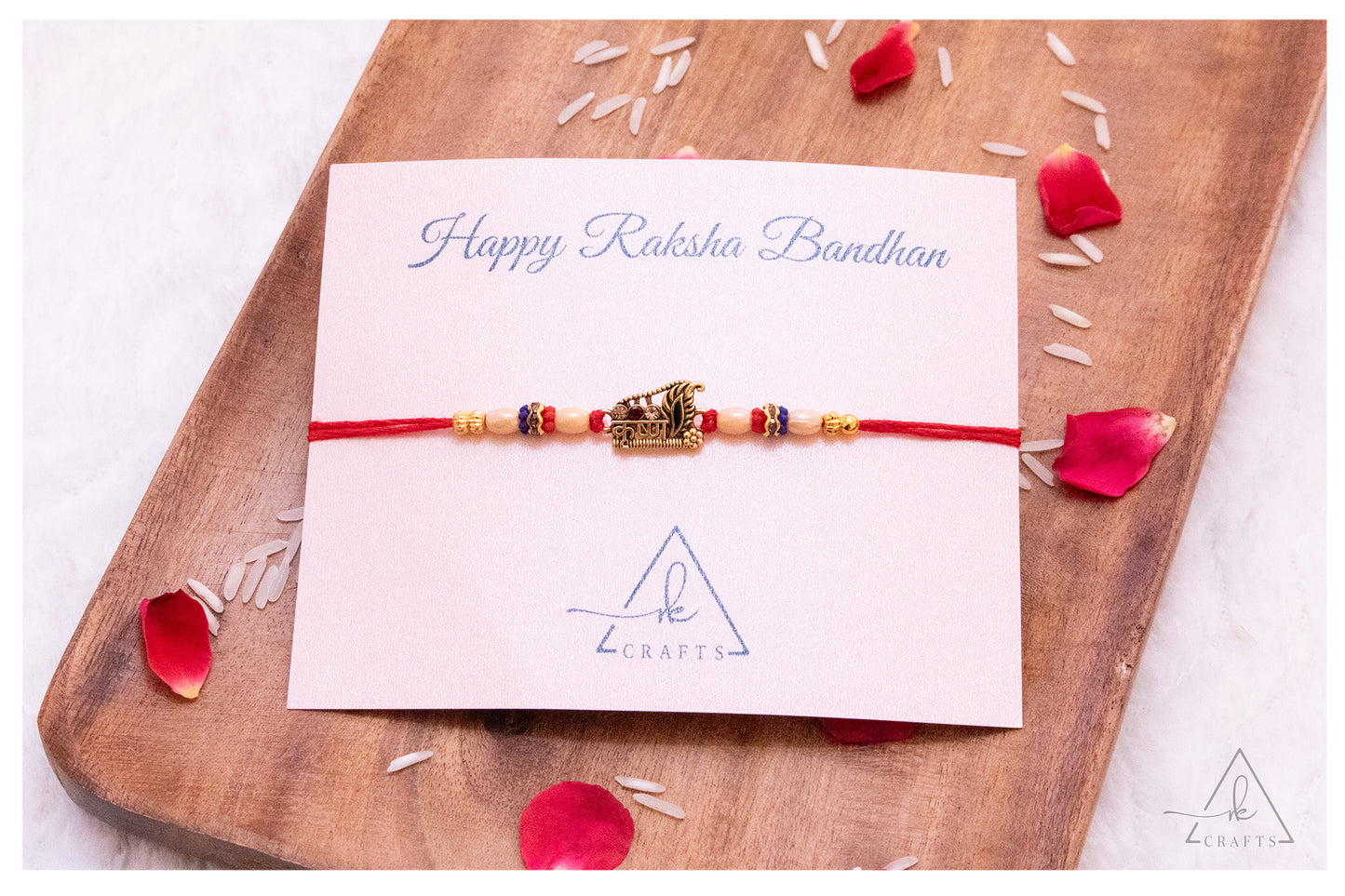 Sacred Krishna Morpankh Rakhi