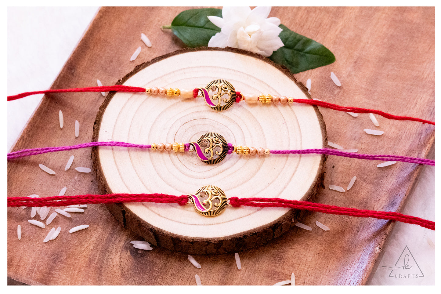 Auspicious Om Paisley Rakhi