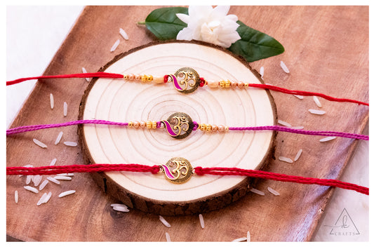 Auspicious Om Paisley Rakhi