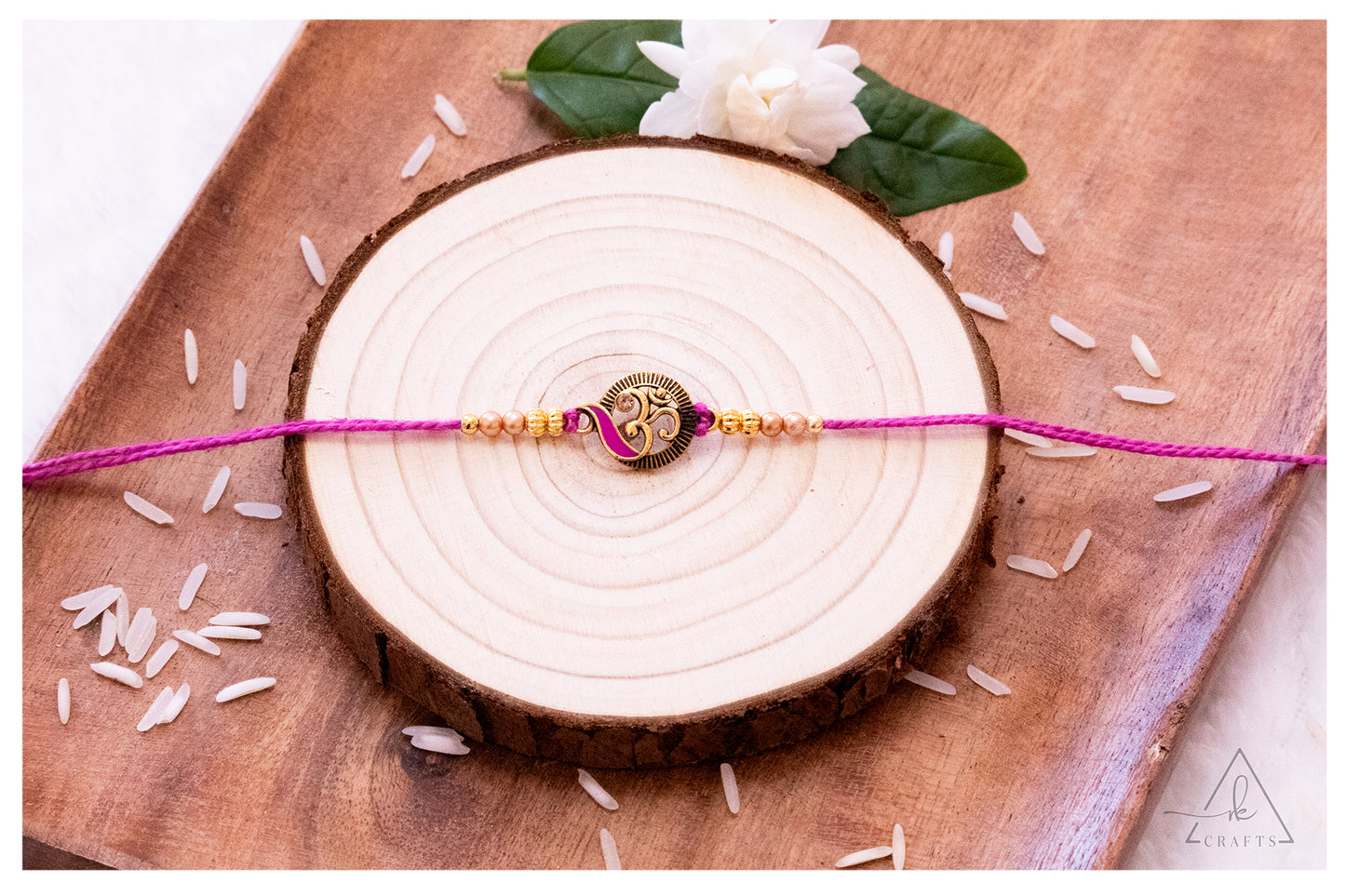 Auspicious Om Paisley Rakhi