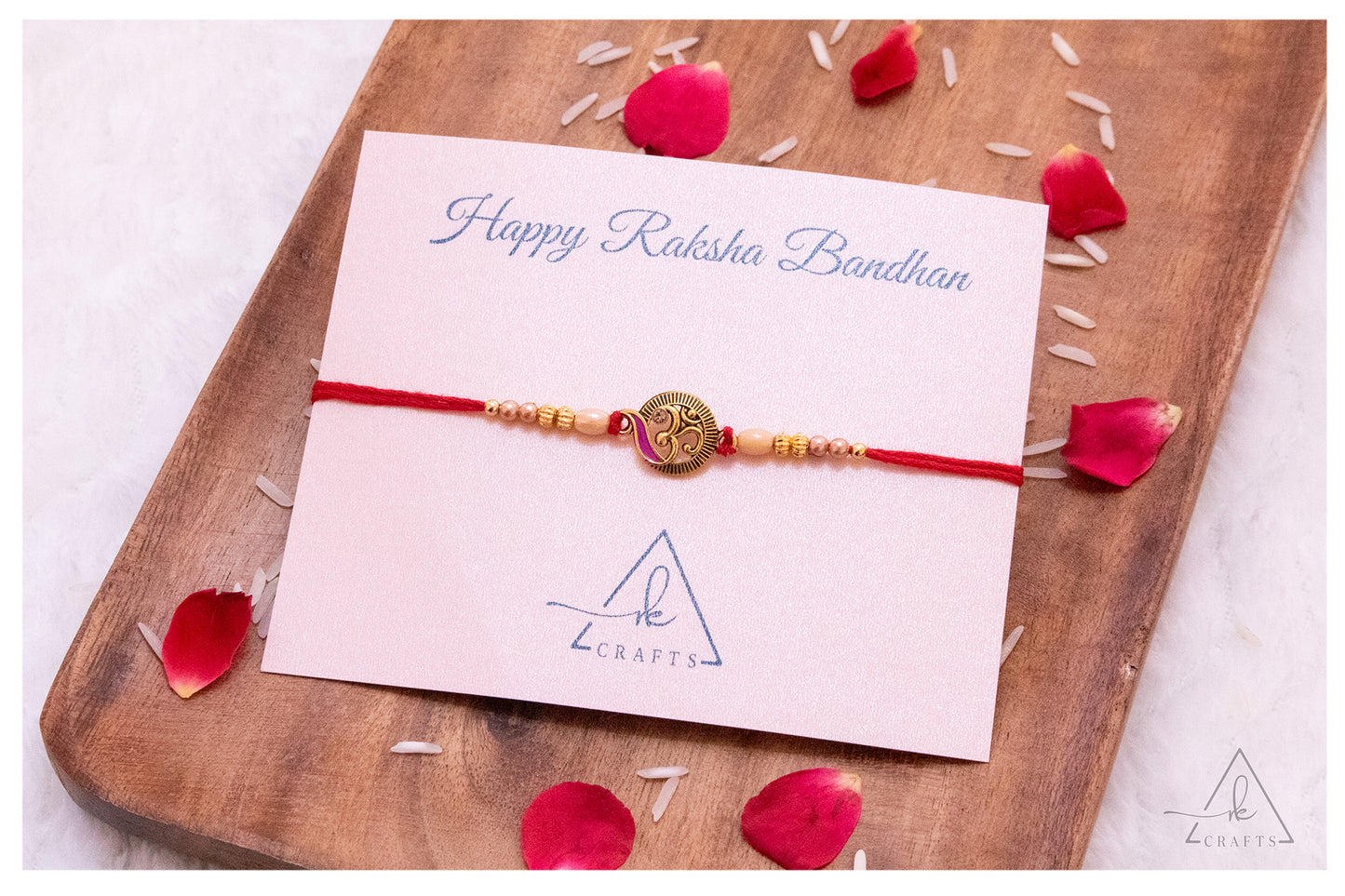 Auspicious Om Paisley Rakhi
