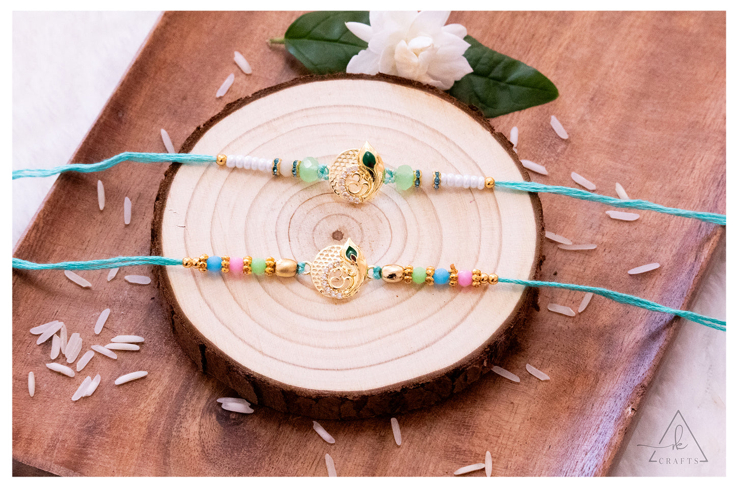 Sacred Om Morpankh Rakhi