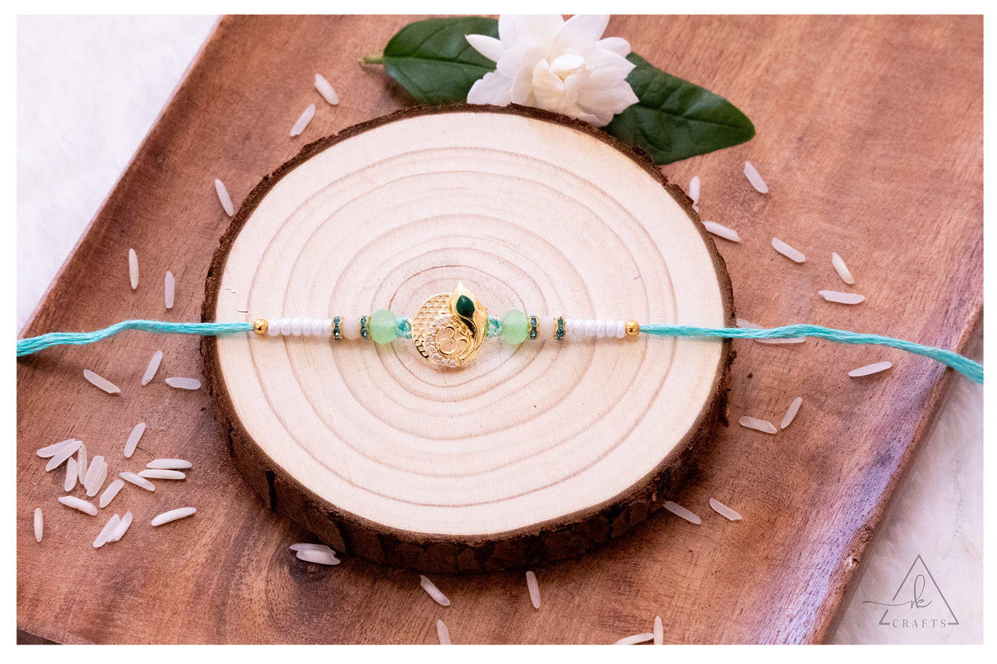 Sacred Om Morpankh Rakhi
