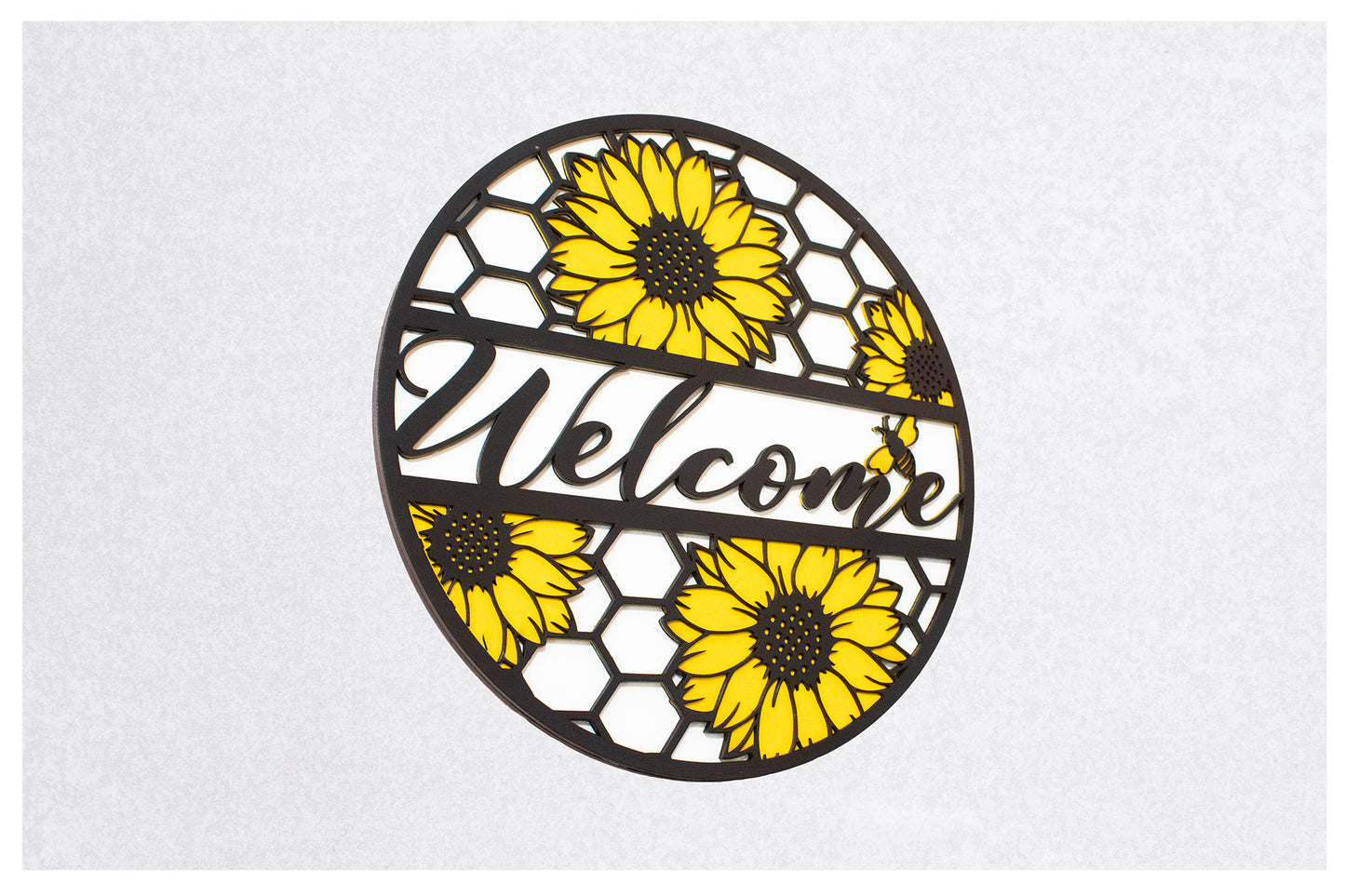 Sunflower Welcome Porch Sign