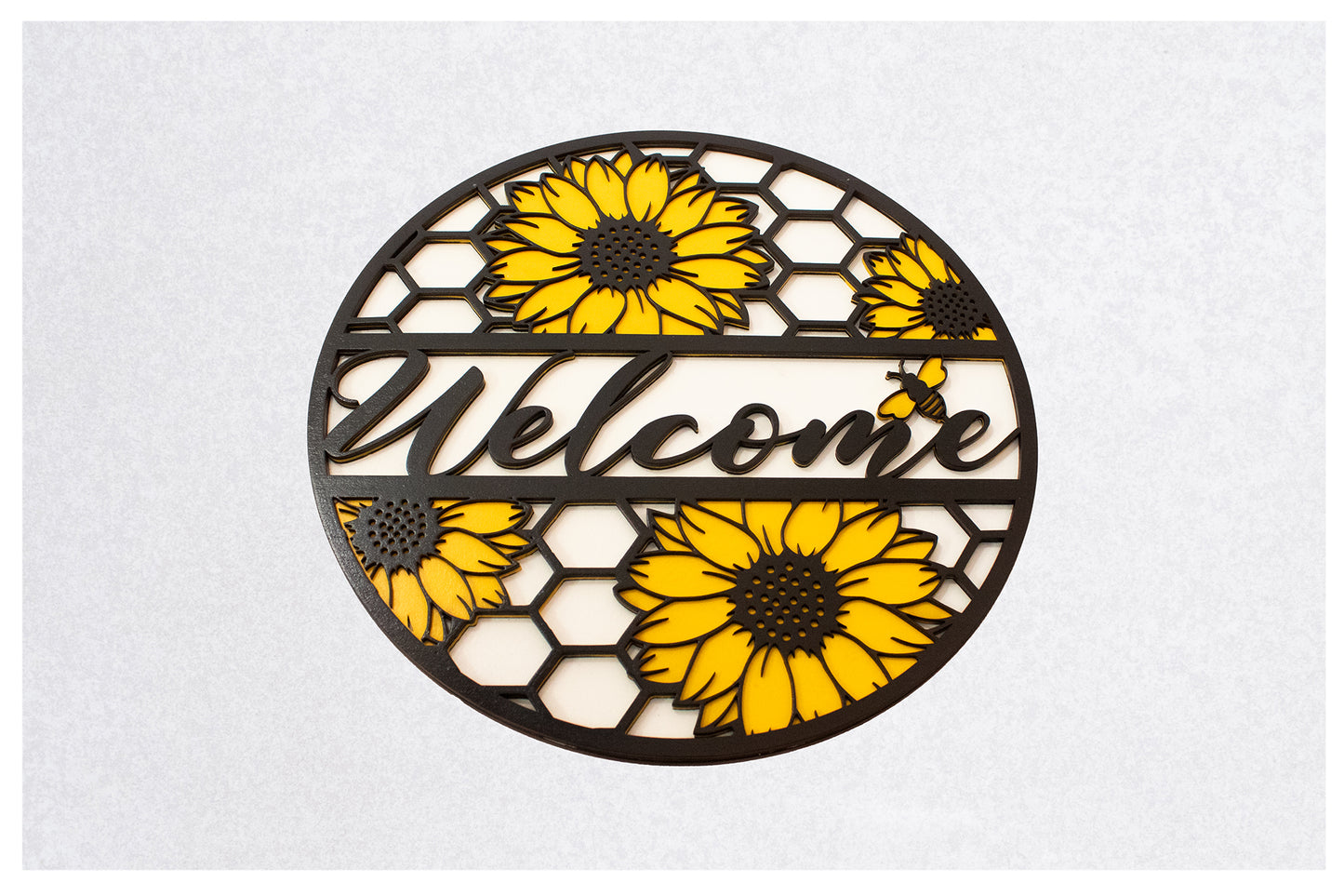 Sunflower Welcome Porch Sign
