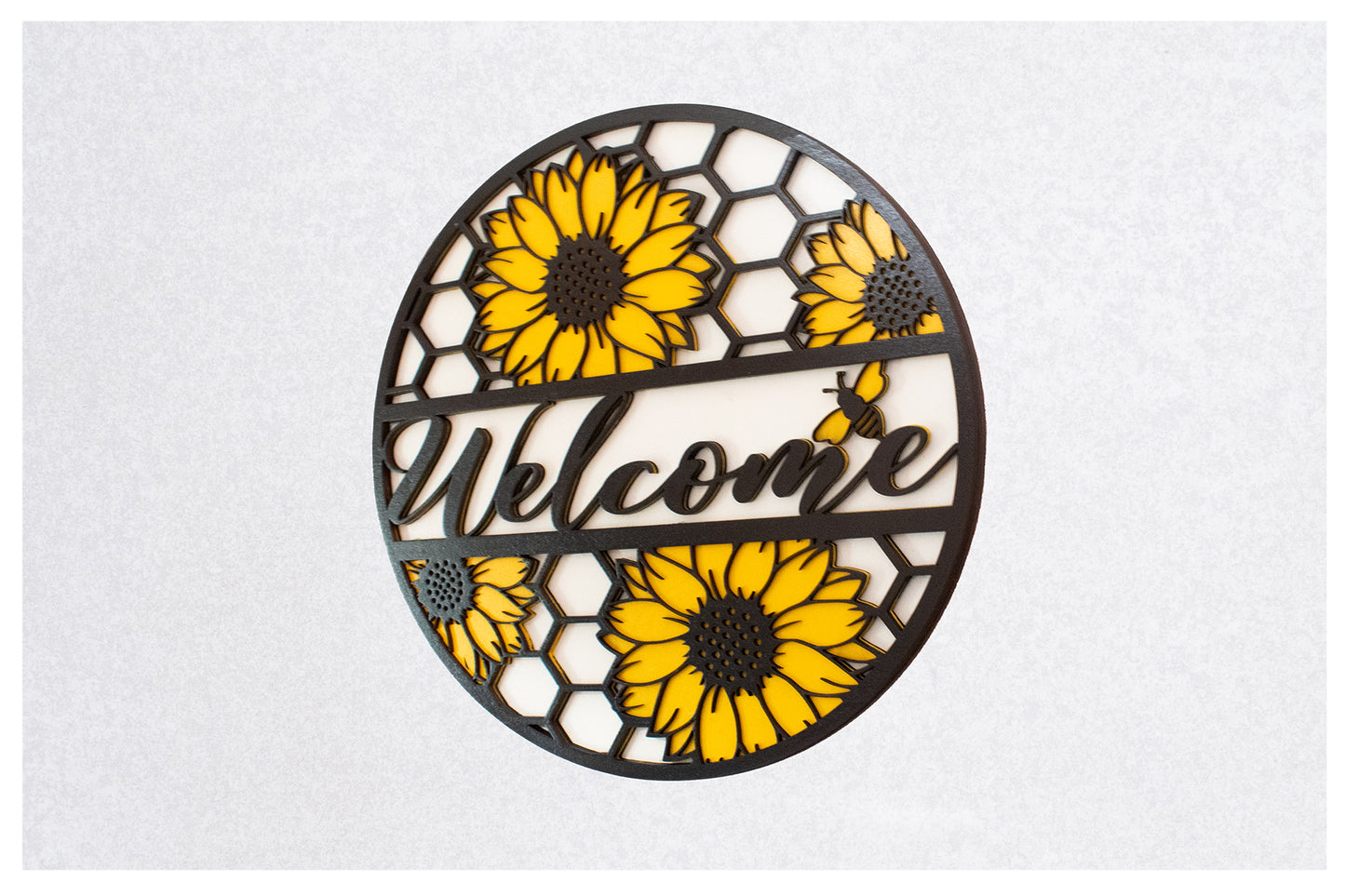 Sunflower Welcome Porch Sign