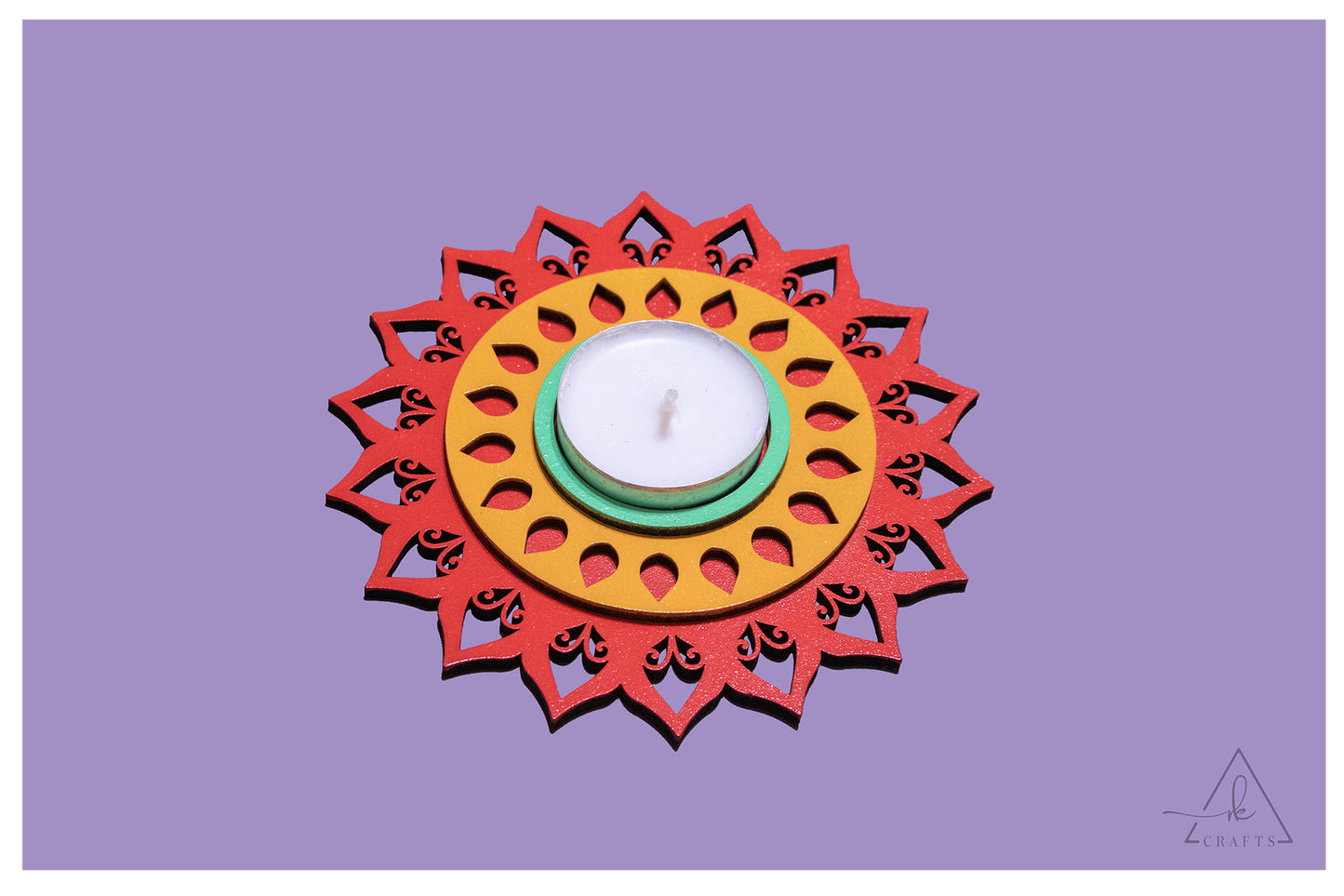 Surya Mandala Diwali Tea Light Holder