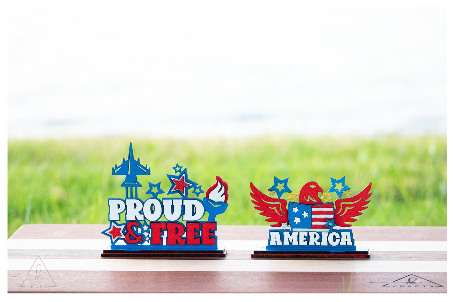 4th of July Word Stand