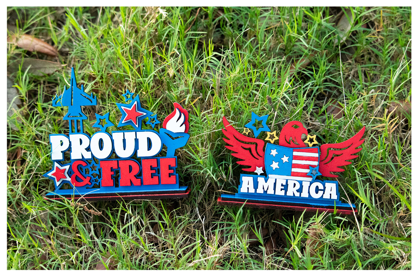 4th of July Word Stand