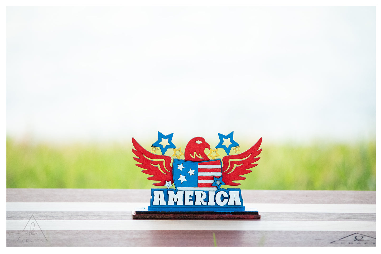 4th of July Word Stand
